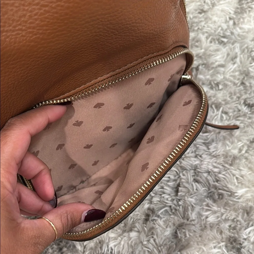 Kate Spade Cognac Leather Mini Backpack - Picture 16 of 16